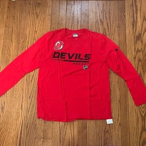 OFFICIAL NHL NJ DEVILS Long Sleeve Tshirt